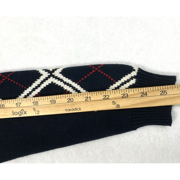 Vintage Marisa Christina Preppy Sweater Womens Small Cardigan Black Red White - Picture 9 of 11